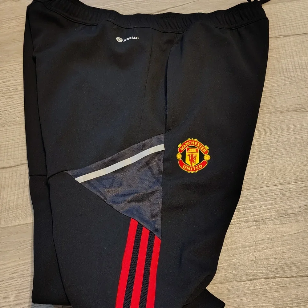 Adidas Manchester United Training Pants Men XL Black Red AeroReady HG3986 Soccer